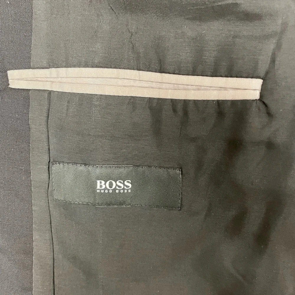 HUGO BOSS The Grand/Central Virgin Wool Suit Jacket‎ in Black Size 36 R
